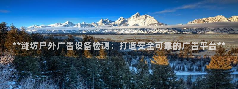 杏宇平台招商：**潍坊户外广告设备检测：打造安全可靠的广告平台**
