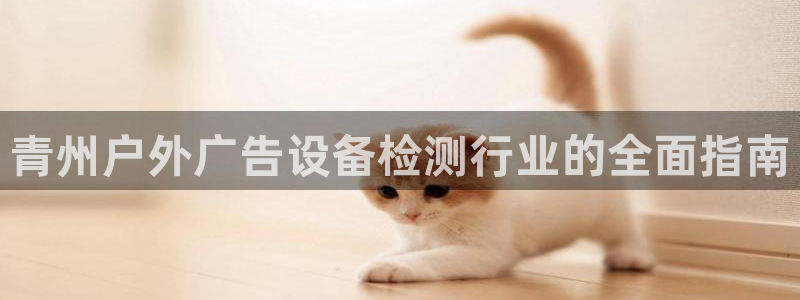 杏宇平台怎么样：青州户外广告设备检测行业的全面指南
