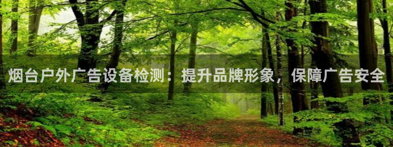杏宇平台客服：烟台户外广告设备检测：提升品牌形象，保障广告安全