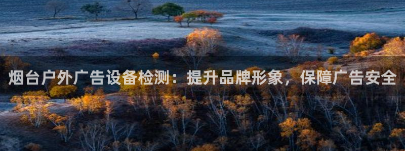 杏宇平台登陆：烟台户外广告设备检测：提升品牌形象，保障广告安全