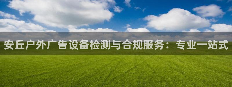 杏宇平台登录方法：安丘户外广告设备检测与合规服务：专业一站式