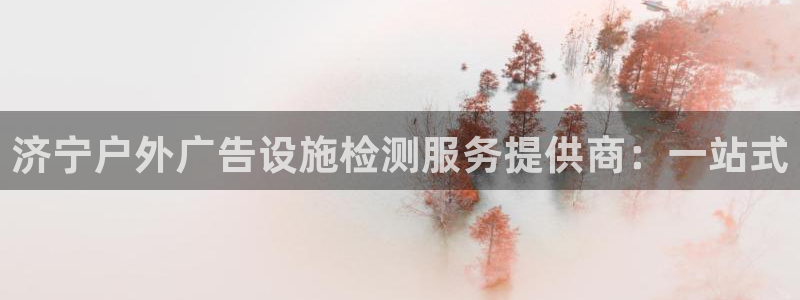 杏宇平台代理多少钱：济宁户外广告设施检测服务提供商：一站式
